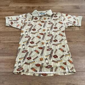 Vintage Y2K Big Dogs Cigar AOP Funny Polo Shirt